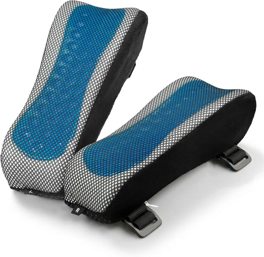 Office Chair Arm Pads, Ergonomic Memory Foam Wheelchair Cover, Arm Rest Pillow for Desk, Computer, Gaming and Elbows (Skin-Friendly Arm Rest Pillow)