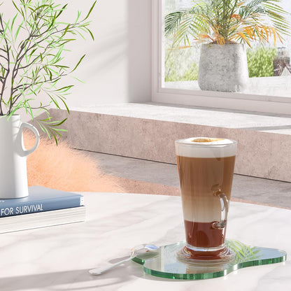Acrylic Coaster Decorative Plates, Irregular Bar Drink Coaster, Clear Cloud Shape Coffee Cup Coaster, Perfect for Tabletop Protection and Accessories Display.(Gold)
