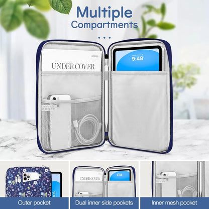 Dadanism 9-11" Tablet Sleeve Bag Carrying Case for iPad (A16) 11th Gen 11", iPad 10th Gen 10.9" Air 5/4, iPad Air M4/Pro 11", iPad 9/8/7th, Galaxy Tab A11+ Plus 11", Remarkable 2 10.3", Black