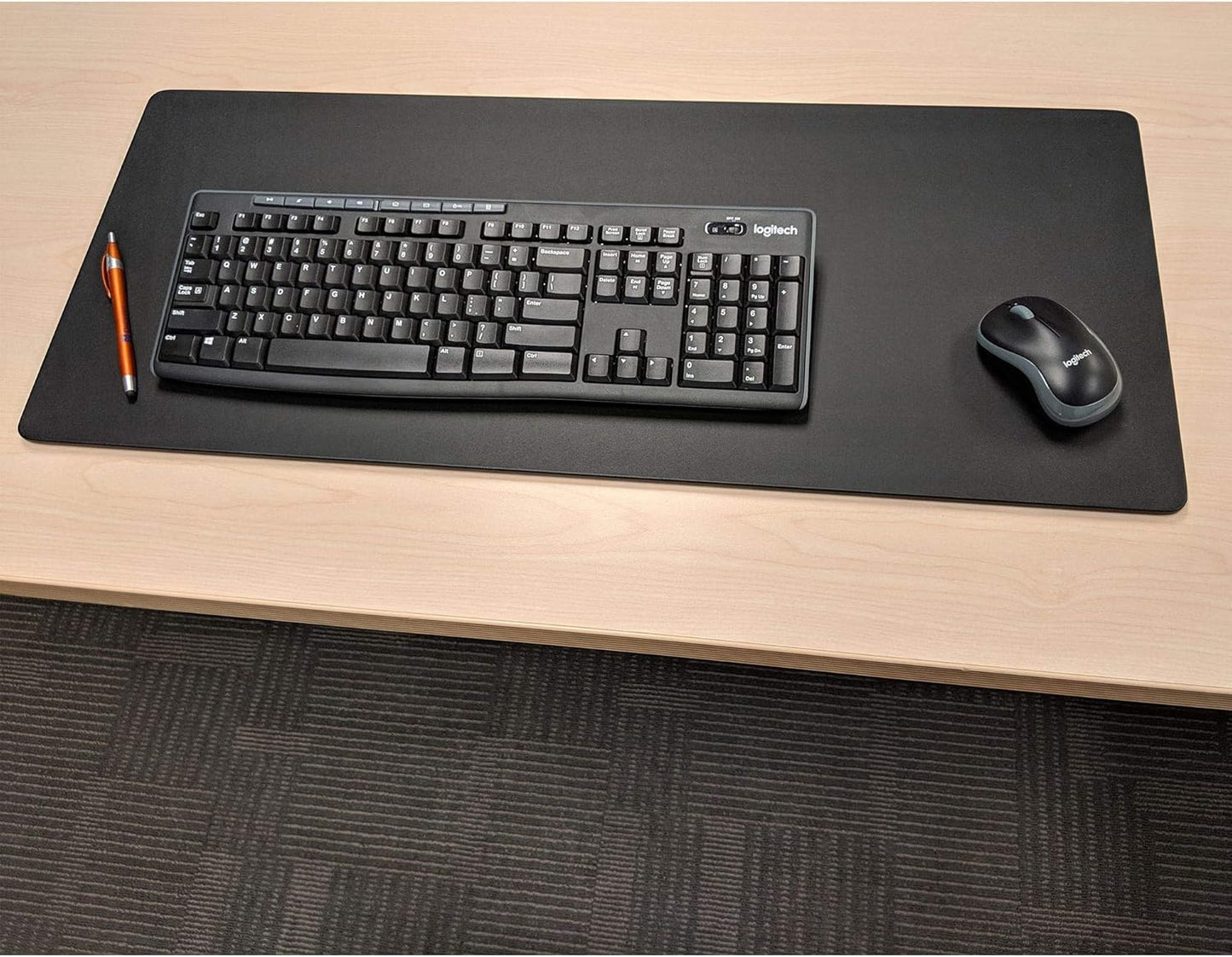 Dacasso Leather Desk Pad Without Side Rails
