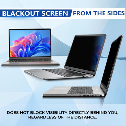 Magnetic Laptop Privacy Screen 15.6 Inch 16:9, Removable Computer Privacy Filter Shield and Anti Glare Blue Light Screen Protector, Compatible with HP Dell Acer Asus Samsung Lenovo ThinkPad