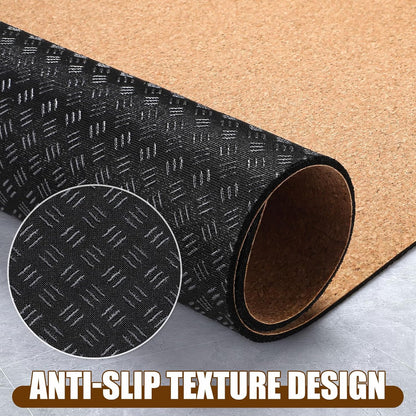 TOBWOLF Non-Slip Workout Mat for Ellipse Leg Exerciser, Ellipse Machine Mat, Exercise Mat for Under Desk Ellipticals, Suitable for Electric Seated Foot Pedal Exerciser, Stability & Floor Protection