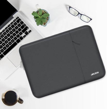 MOSISO Laptop Case 15 inch, 15 inch Laptop Sleeve Compatible with MacBook Air M5 A3448 M4 A3241 M3 A3114 M2 A2941 2026-2023, Dell XPS, Polyester Vertical Computer Sleeve Bag with Pocket, Black - Colors B