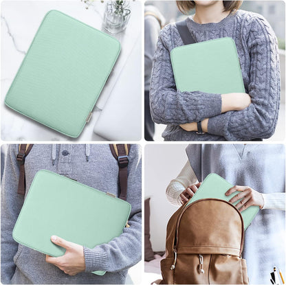 MoKo 7-8 Inch Tablet Sleeve Bag, Polyester Pouch Cover Case Fits iPad mini (A17 Pro) 8.3" 2024, iPad mini 6/5/4/3/2/1, Samsung Galaxy Tab S2 8.0, Tab A 8.0, ZenPad Z8s 7.9,Black