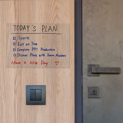 Dry Erase Board Sticker- Whiteboard Stickers-8.27''x11.69'' Removable Dry Erase Sheets- Fridge Dry Erase Paper for Wall/Desk/Refrigerator/Door/Locker/Home/Office/Classroom (White-2Pcs)