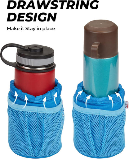 KEMIMOTO Motorcycle Cup Holder, Oxford Fabric Motorcycle Drink Holder with 0.6"-1.5" Alligator Clamp, Universal Water Bottle Cup Accessories for Bike, ATV/UTV, Scooter, Boat, Walker