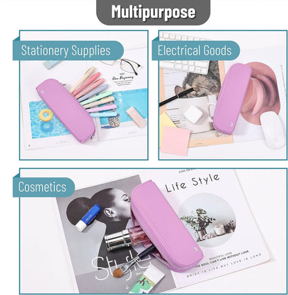 Mr. Pen- Silicone Pencil Case, Aesthetic Pencil Bag for Women, Makeup Pouch, Multifunctional Pouch for Stationery, Cosmetics and Electrical Goods Storage