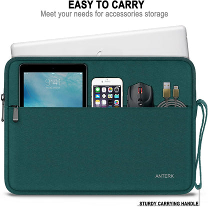 Laptop Sleeve 14 Inch, Water Resistant Traveling Computer Cover with Handle, Shockproof Protective Carrying Laptop Case Compatible for 14 Inch MacBook Air/Pro, HP, Dell, Asus, Lenovo, Black
