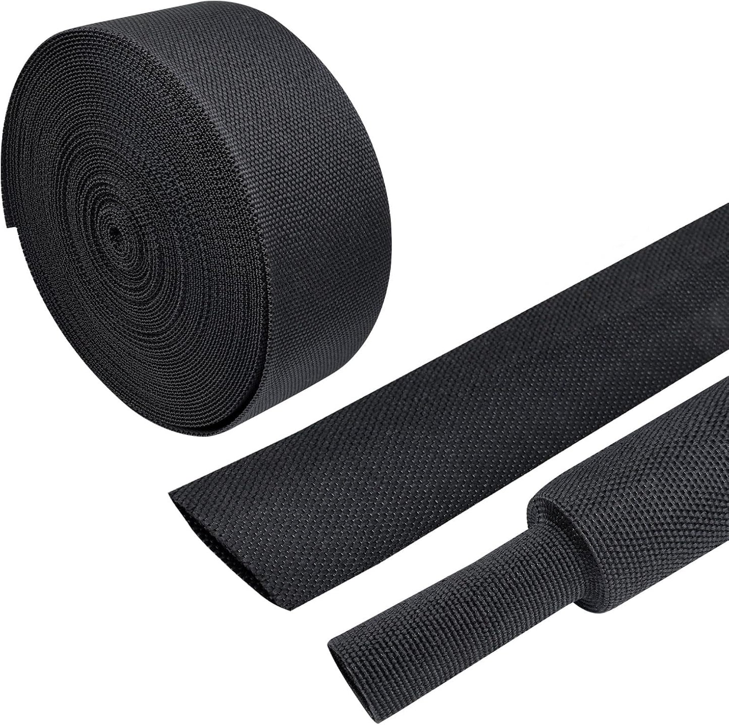 Braided Sleeving Heat Shrinkable Fabric 2:1 Ratio- Abrasion Protection Flexibility Wiring Harness Cable Sheath (3/8" ID, 16ft) - Colors B
