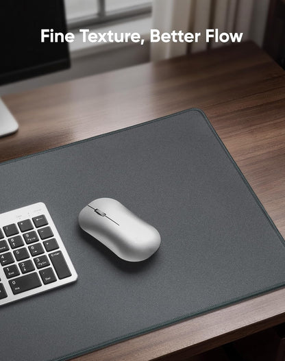 Reniteco Waterproof Large Gaming Mouse Pad with Durable Stitched Edges, Non-Slip Rubber Base, Grainy Jacquard Mouse Mat Desk Pad for Home Office Gaming, 31.5''x11.8''x0.12'', Matte Beige