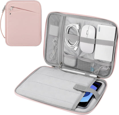 MoKo 9-11 Inch Tablet Sleeve Carrying Case with Handle, Padded Protective Travel Bag for New 11-inch iPad Air 4 2026/Pro M5/ A16, iPad 10th/Air 5/4th 10.9, i-Pad 9/8th 10.2,Tab S9/S8 11, Black
