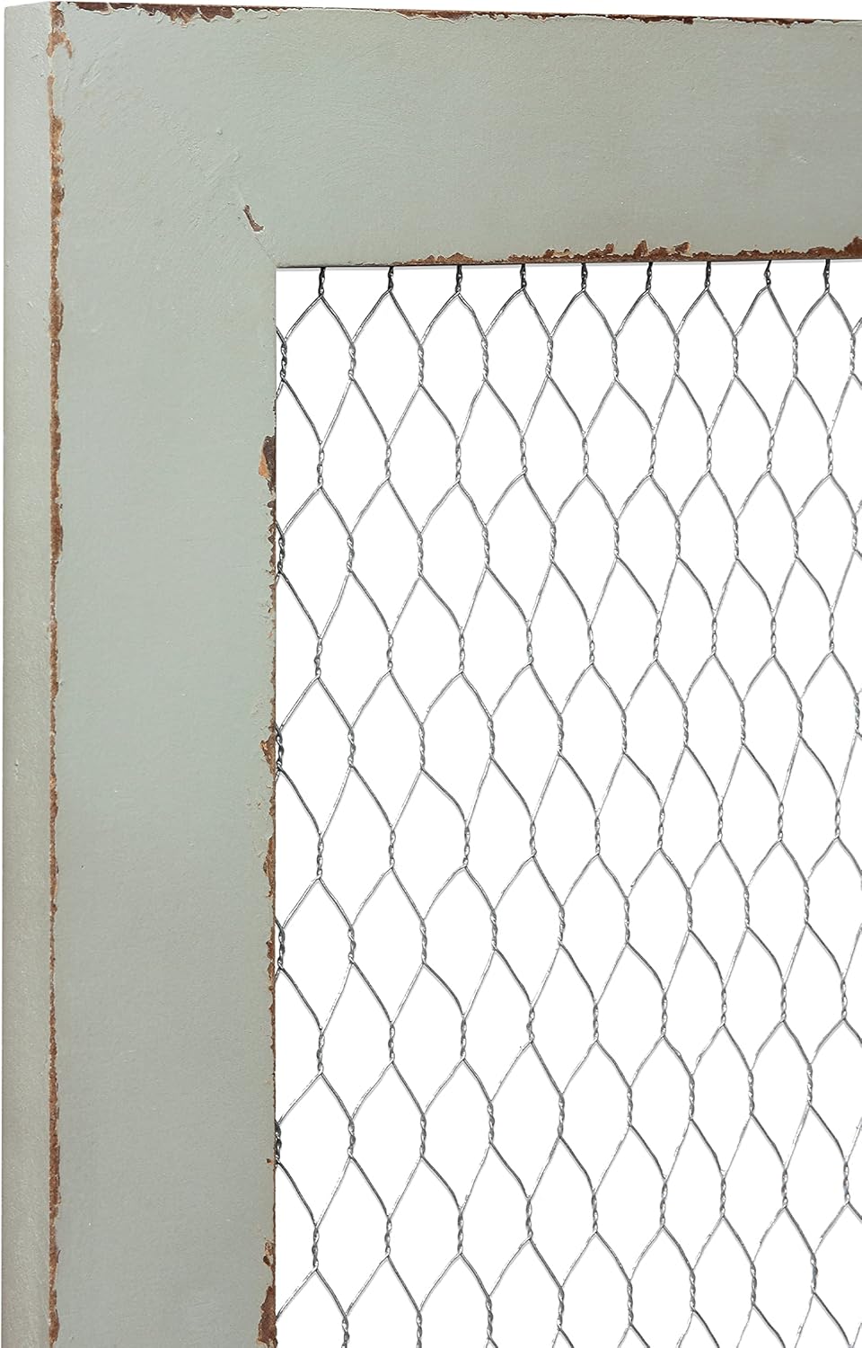 SOFE Farmhouse Memo Board Chicken Wire Frame, Black Large Bulletin Boards for Walls, Hanging Photo Display Board or Jewelry Organizer Wall Grid Panels, Decorative Vision Board for Desktop Office