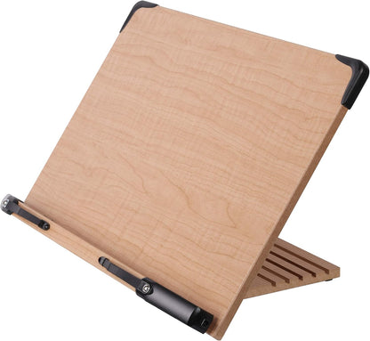 BS1500 11.8x8.5 Portable Adjustable Foldable Bookstand Holder for Reading Hands Free Large Thick Heavy Textbooks Cookbooks Tablets