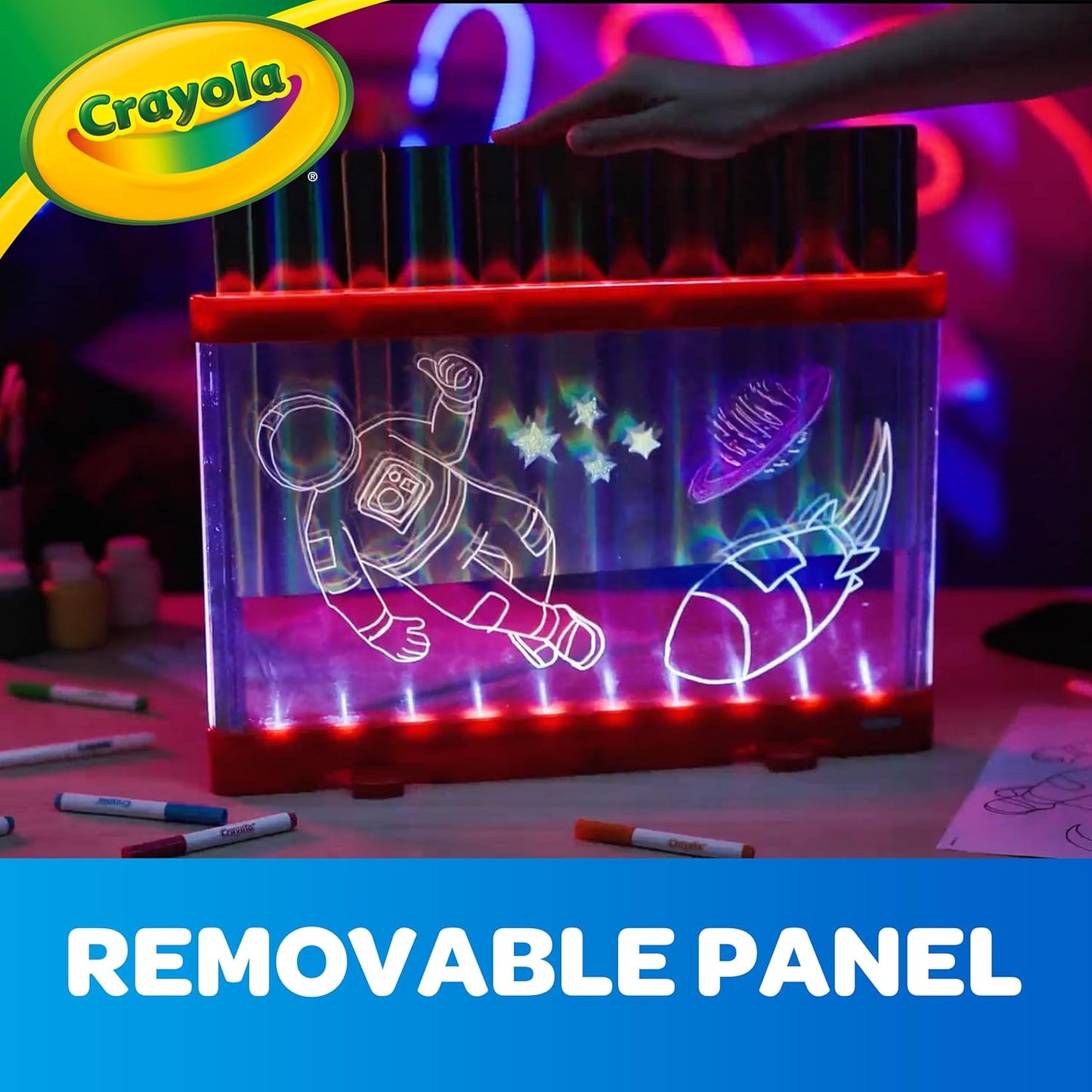 Crayola Ultimate Light Board - White, Kids Drawing Tablet, Gifts for Kids, LED Drawing Board, Sketching Art Projector, Toys for Boys & Girls, 6+