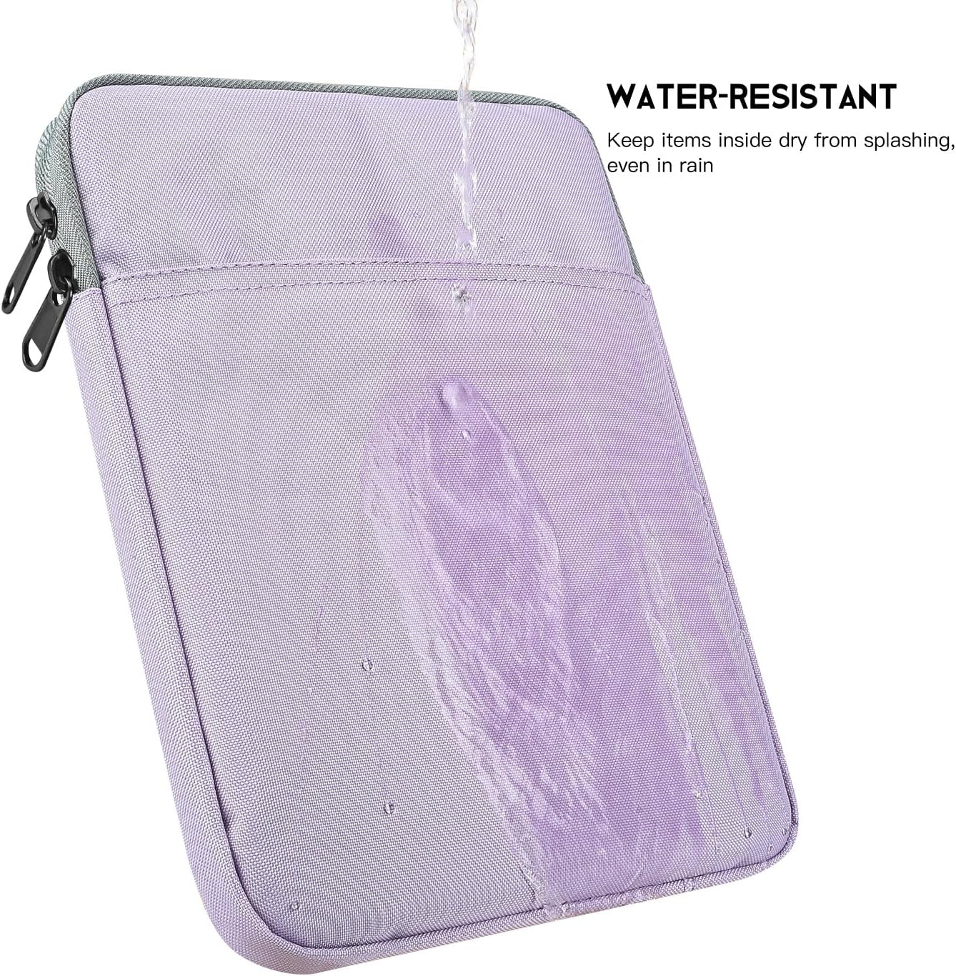 9-11 inch Tablet Sleeve Case for Fire Max 11 Tablet/Kindle Fire HD 10 Plus 10.1", iPad Pro M5 M4 /A16 11-in, iPad Air M2 M3 M4, 10.2 10.5 10.9 iPad Air, Galaxy Tab A9+ Plus, Fit Magic Keyboard -Purple