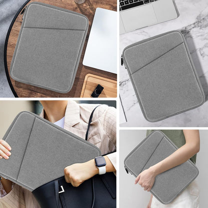 MoKo 9-11 Inch Tablet Sleeve Case, Fits New 11inch iPad Air M4/Pro M5, iPad A16 11", i-Pad 10/9/8/7th/Air 5/4th 10.9"/10.2", Tab S9/S8 11", Protective Bag Carrying Case with Pocket, Dark Gray