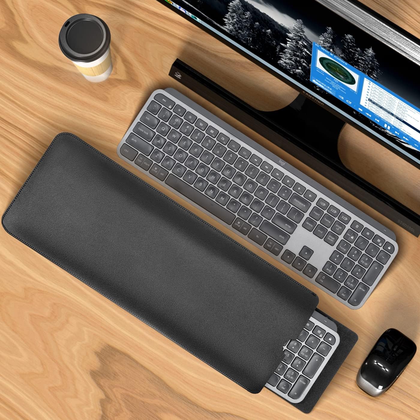 Protective Keyboard Sleeve Case for Logitech MX Keys Mini Minimalist & MX Mechanical Mini Wireless Illuminated Keyboard, Logitech MX Mini PU Sleeve Bag Case, Black