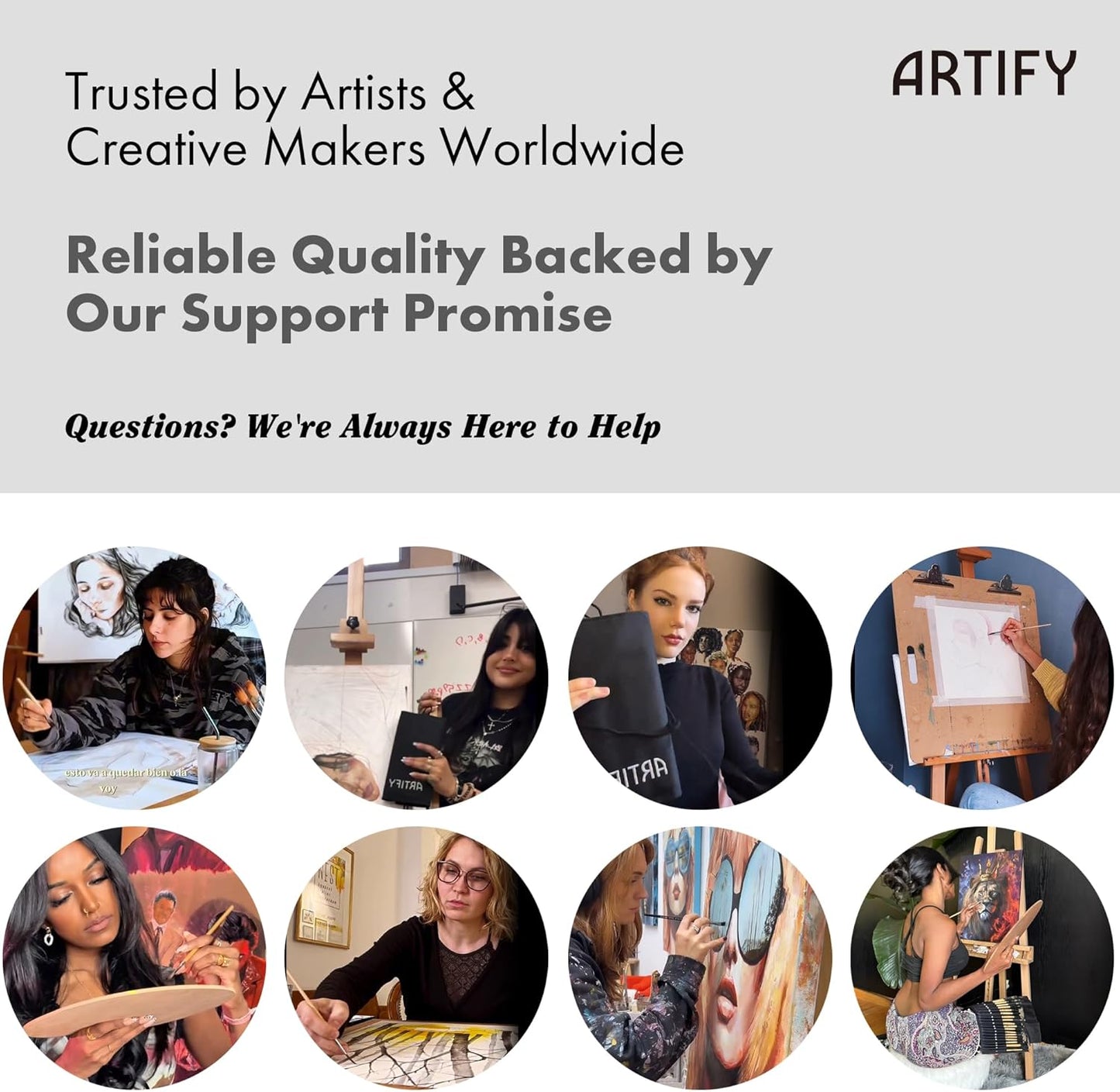 ARTIFY 25 Pieces Professional Paint Brush Set – Expert Series Synthetic Nylon Brushes for Acrylic, Oil, Watercolor, Gouache – No Shedding, Canvas Roll Case & Palette Knife, Artist Gifts Art Supplies
