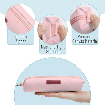 Mr. Pen- Cute Pencil Case Pouch, Multipurpose Canvas Bible Pencil Pouch, Smooth Zipper, Premium Material, Neat Stitches, Ideal for Stationery, Cosmetics, Electronics, School, Office, Travel