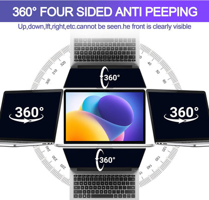 2 Pack Magnetic Hanging Computer Privacy Screen 24 Inch for 16:9 Widescreen Monitor, Removable Privacy Screen Anti Glare Blue Light Computer Screen Privacy Shield, Anti-Scratch 24in Protector Film