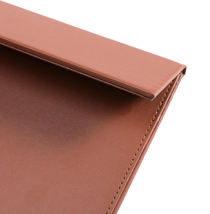 24" x 18" Leather Desk Blotter with Top Rail for Writing Leather Executive Desk Pad Protector Desk Mat for Office Home Workplace Black