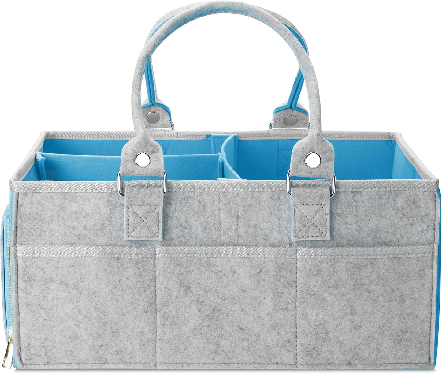 Mr. Pen- Baby Diaper Caddy Organizer, Gray, Medium, Nursery Storage Bin and Car Organizer for Diapers and Baby Wipes
