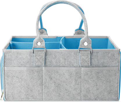 Mr. Pen- Baby Diaper Caddy Organizer, Gray, Medium, Nursery Storage Bin and Car Organizer for Diapers and Baby Wipes