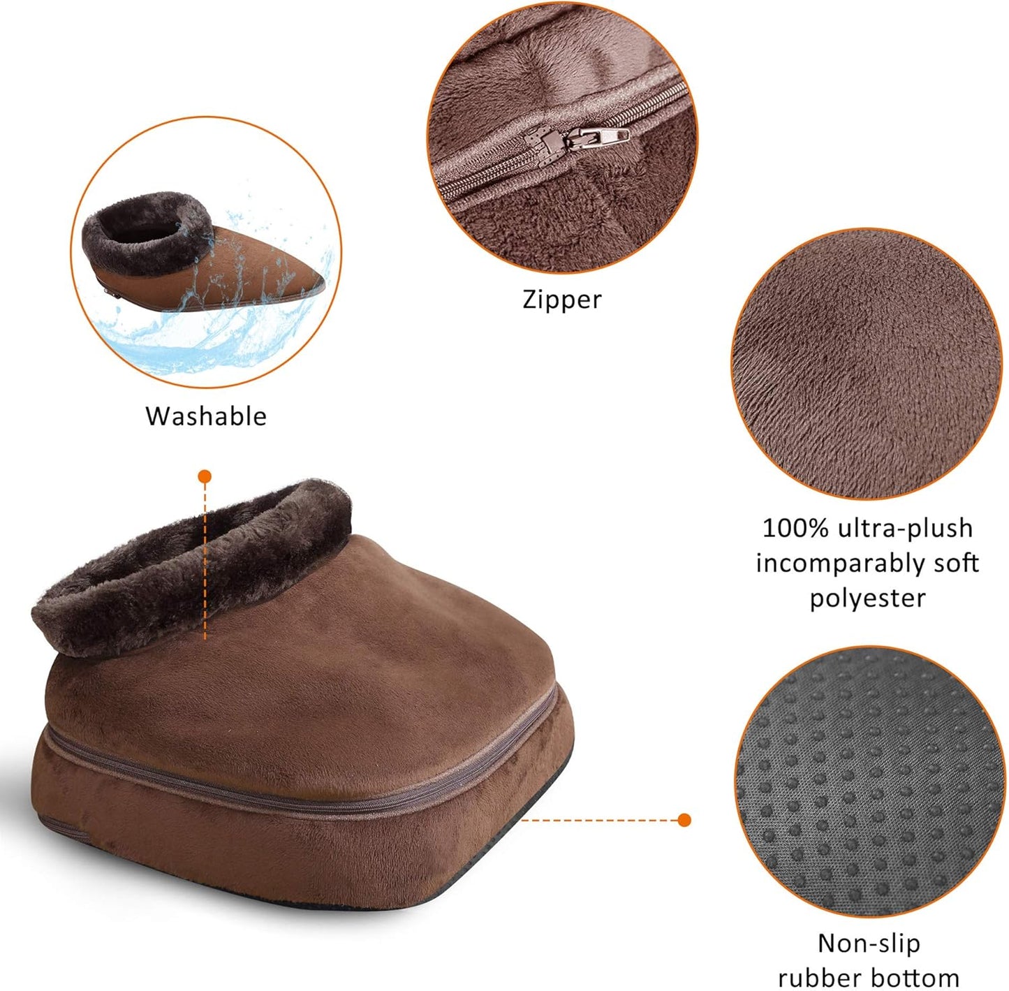 Snailax Heated Foot Rest Under Desk at Work, FSA Eligble Desk Foot Stool with Heat & Vibration Massage, Adjustable Height, 2 Heat Levels Foot Warmer Feet Heater for Office Chair, Gaming Home Use