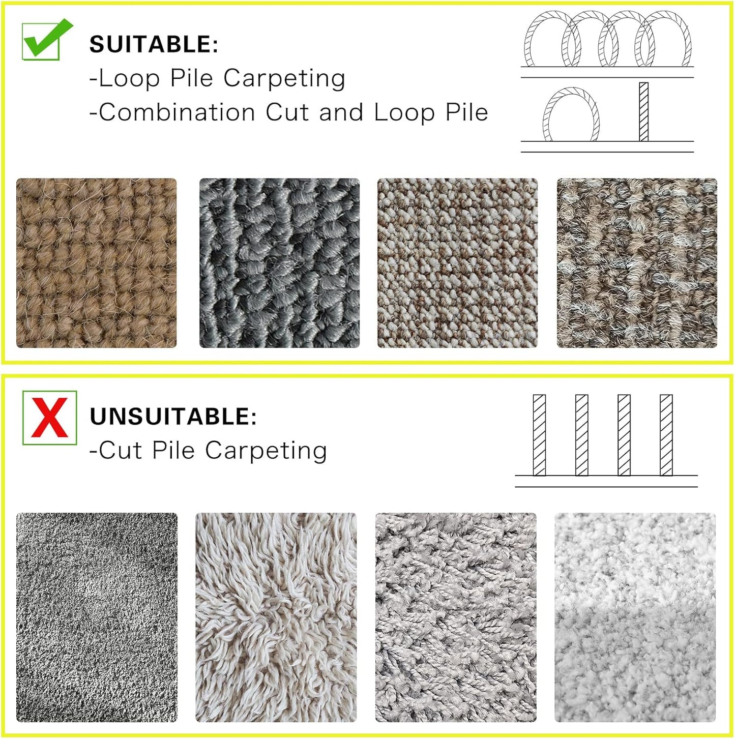 WILLBOND Carpet Cord Cover Cable Protector Floor Cover Cable Protector Management Only for Commercial Office Carpet(19.69 ft,Black)