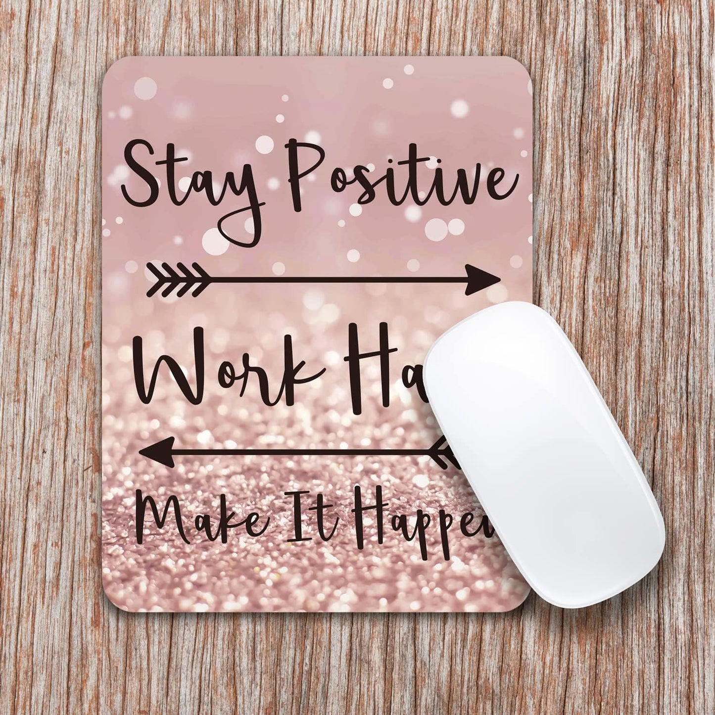 Audimi Small Mouse Pad 6 x 8 Inch, Mini Mouse Pad Thick for Laptop Wireless Mouse Home Office Travel, Portable & Washable (Black)