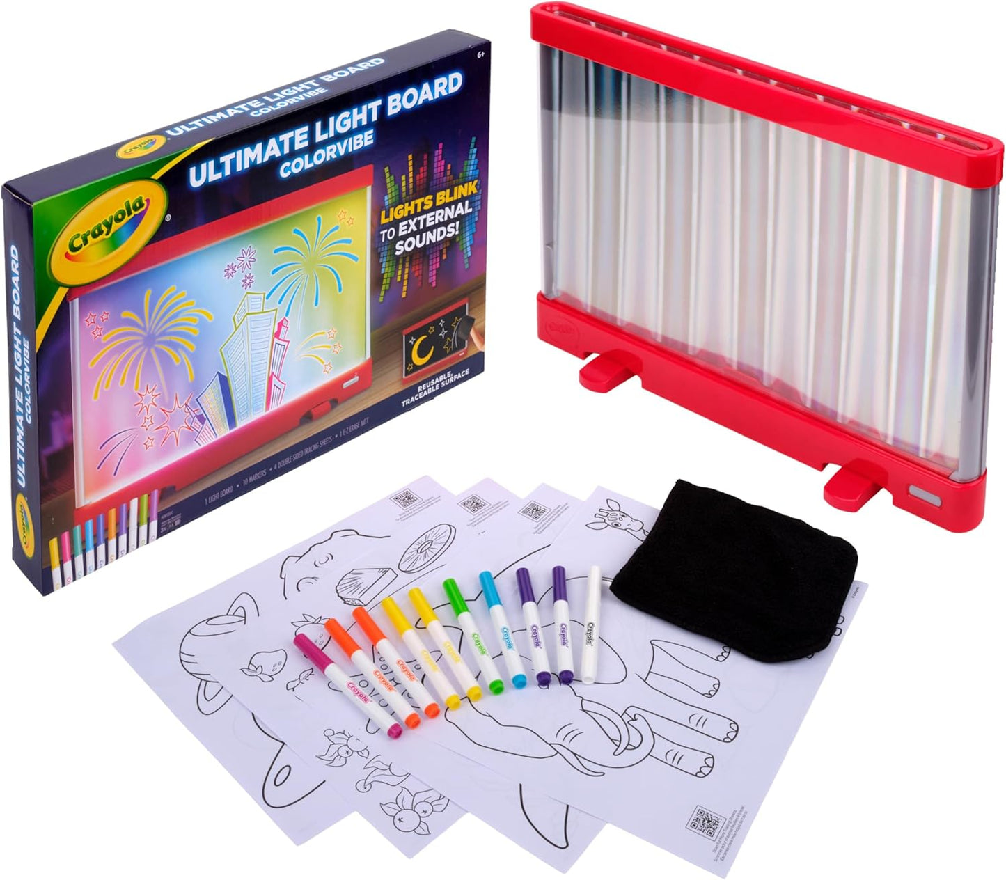 Crayola Ultimate Light Board - White, Kids Drawing Tablet, Gifts for Kids, LED Drawing Board, Sketching Art Projector, Toys for Boys & Girls, 6+