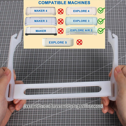 LOPASA Extension Tray Compatible with Cricut Maker 4/Maker 3/Maker/Explore 5, Cutting Mat Holder for Maker 4, Tray Extender for Cutting Mat, Machine Extension Accessories