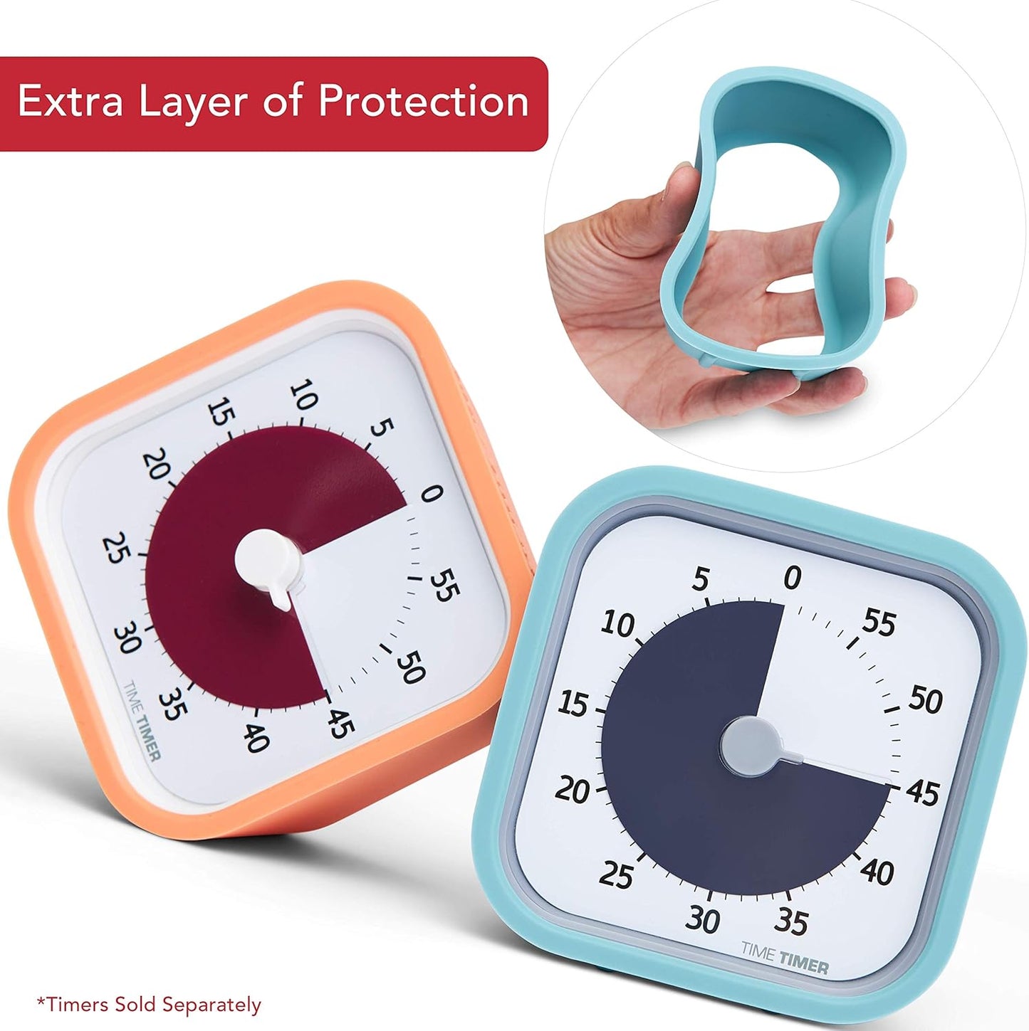 Time Timer MOD 60-Minute Visual Timer, Home Edition, Silent Operation, Study Tool for Homeschool and Office Use (Lake Day Blue)