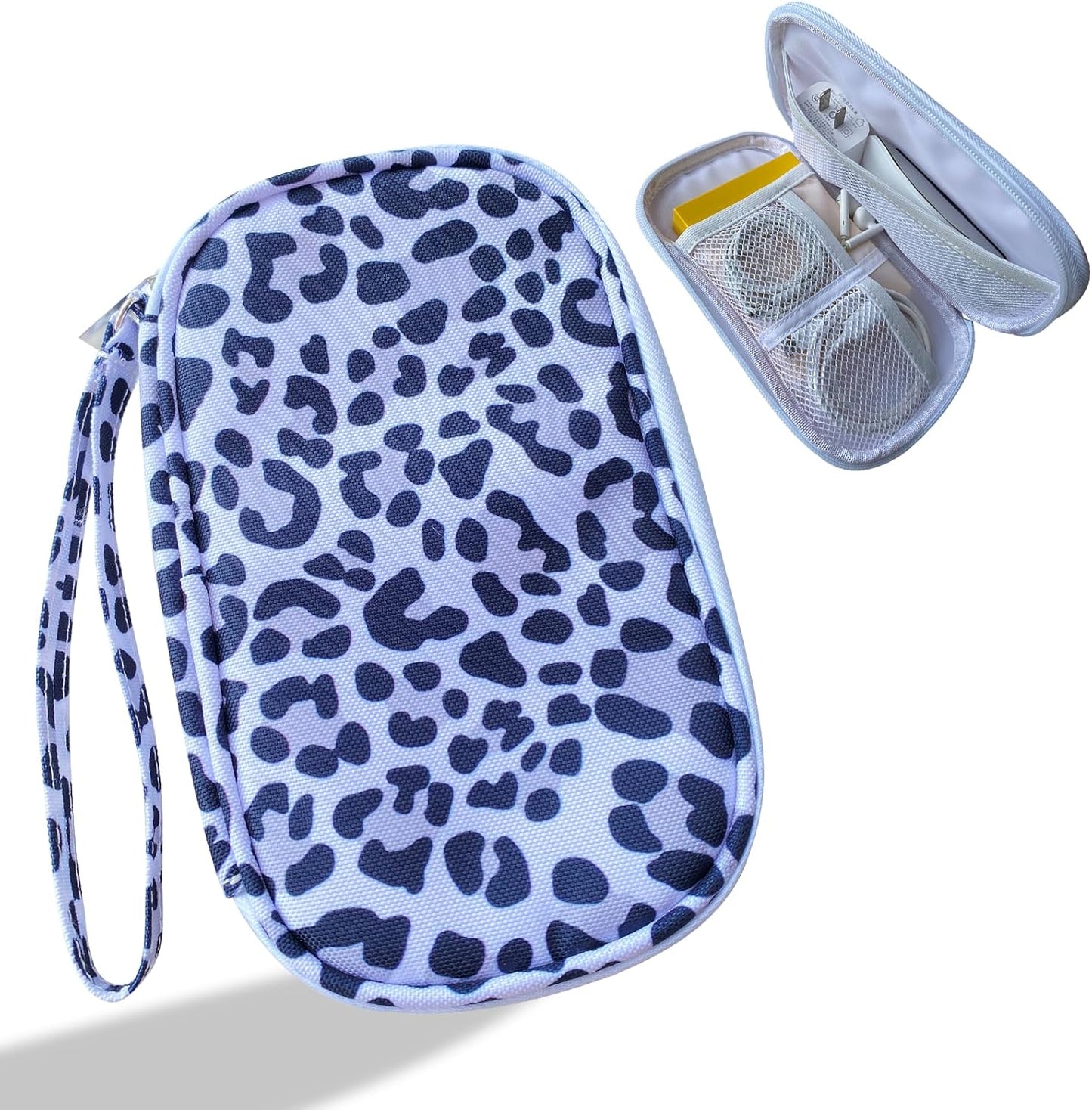 Electronics Organizer Travel Case, Cable Organizer Travel Essentials Tech Pouch,Suitable for Charger, Cable, Phone，Flash Drive,Bohemian leaves