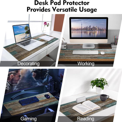 Galdas Mouse Pad For Gaming,Forest Background Pattern XXL XL Large Mouse Mat Long Extended MousePad Desk Mat Non-Slip Rubber Mice Pads Stitched Edges Thin (31.5 x 11.8 x 0.12 Inches) Tree