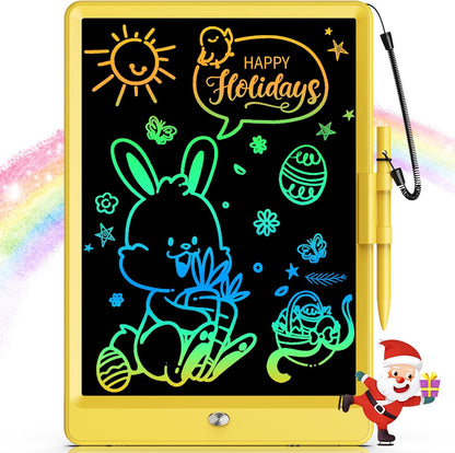 Bravokids 12 Inch LCD Writing Tablet for 3 Year Olds - Electronic Drawing Pad and Doodle Board as Educational Birthday Gifts for Girls and Boys (Pink)