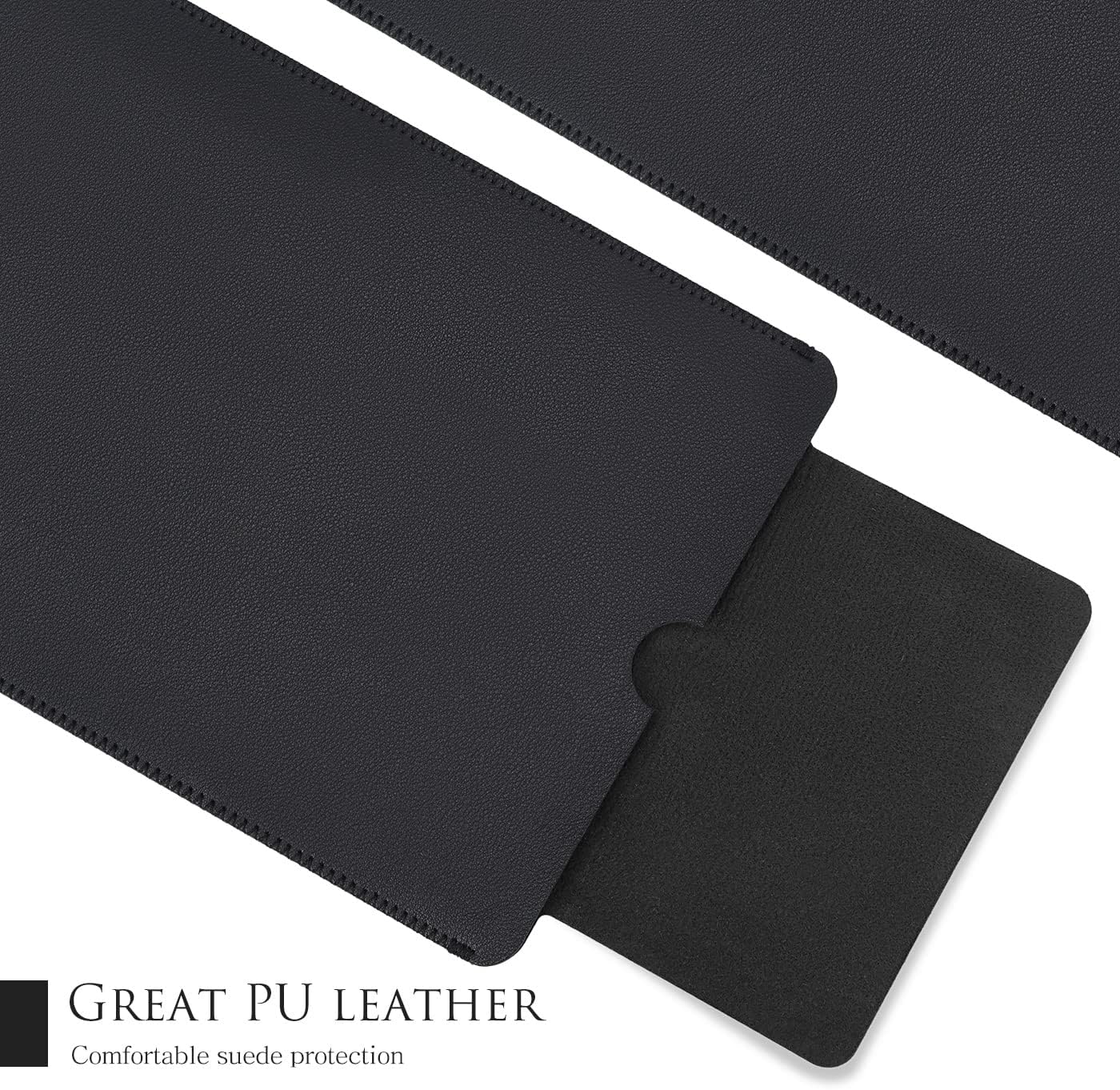 PU Leather Keyboard Sleeve Case for Logitech MX Keys Advanced/Mechanical Illuminated Performance Keyboard, Logitech MX Keys S Travel Bag-Black