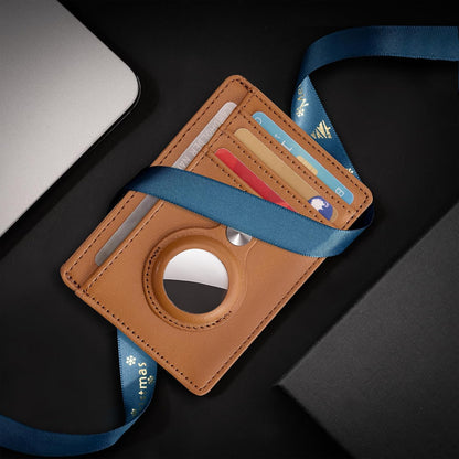 Slim Minimalist Front Pocket Air Tag Wallet, RFID Blocking Card Holder Wallet with Airtag Holder