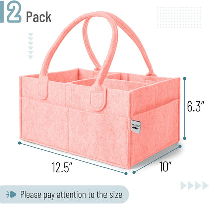 Mr. Pen- Baby Diaper Caddy Organizer, Gray, Medium, Nursery Storage Bin and Car Organizer for Diapers and Baby Wipes