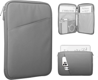 TiMOVO 9-11" Tablet Sleeve Bag for iPad 11-inch A16 2025, iPad 10.9"/10.2"| Air 11 Inch/5th/4th Gen. 10.9", Galaxy Tab A9+/A11Plus 11", Protective Bag with Pocket, Black