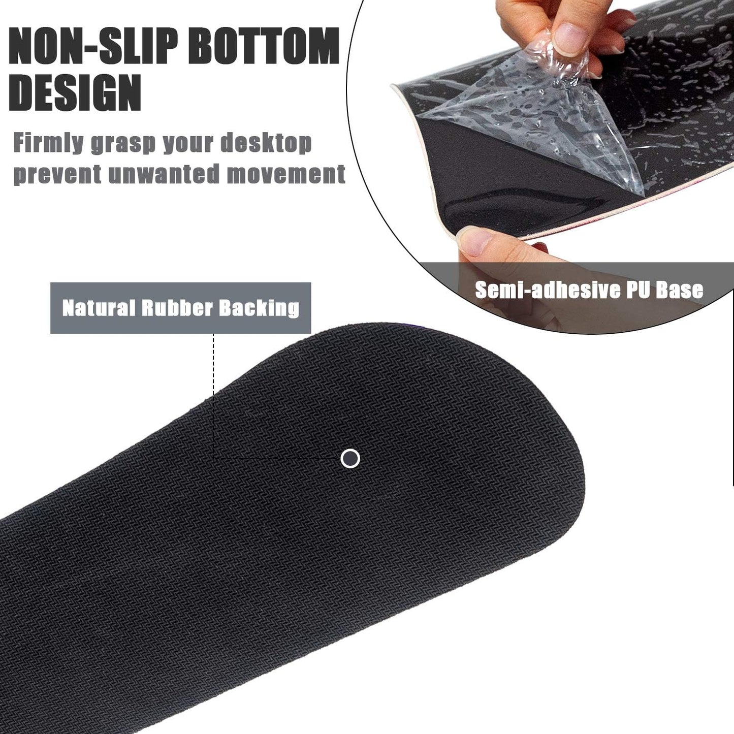 RICHEN Keyboard Wrist Rest and Mouse Pad with Wrist Support, Memory Foam Set for Gaming and Office, Comfortable & Lightweight for Easy Typing & Pain Relief (White Butterflies)