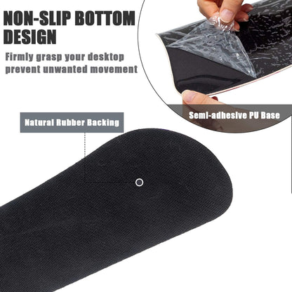RICHEN Keyboard Wrist Rest and Mouse Pad with Wrist Support, Memory Foam Set for Gaming and Office, Comfortable & Lightweight for Easy Typing & Pain Relief (White Butterflies)