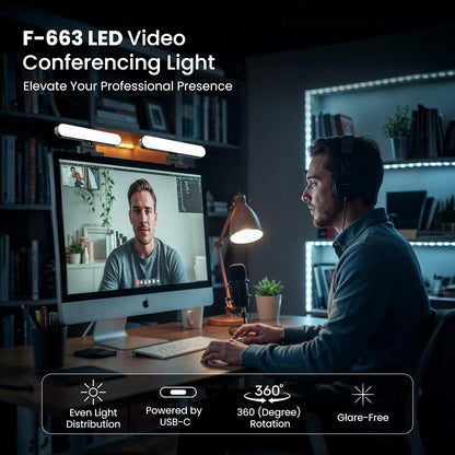 Monitor Light Bar for Computer & Laptop – Remote&Touch Control, Streaming Video Light, Adjustable Key Light for Desk & Zoom Meetings, Screen Lamp with Remote Control, USB Powered Computer Light