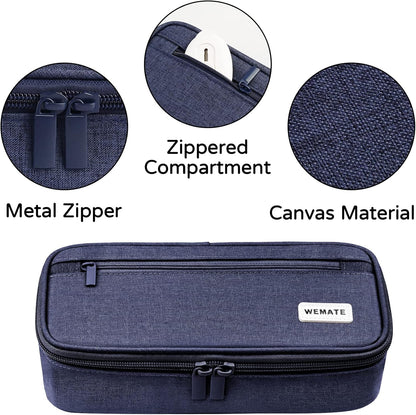 WEMATE Pencil Case, Large Storage Organizer, Makeup Bag, Teacher Must - have, Big Pencil Pouch, Marker Case for College