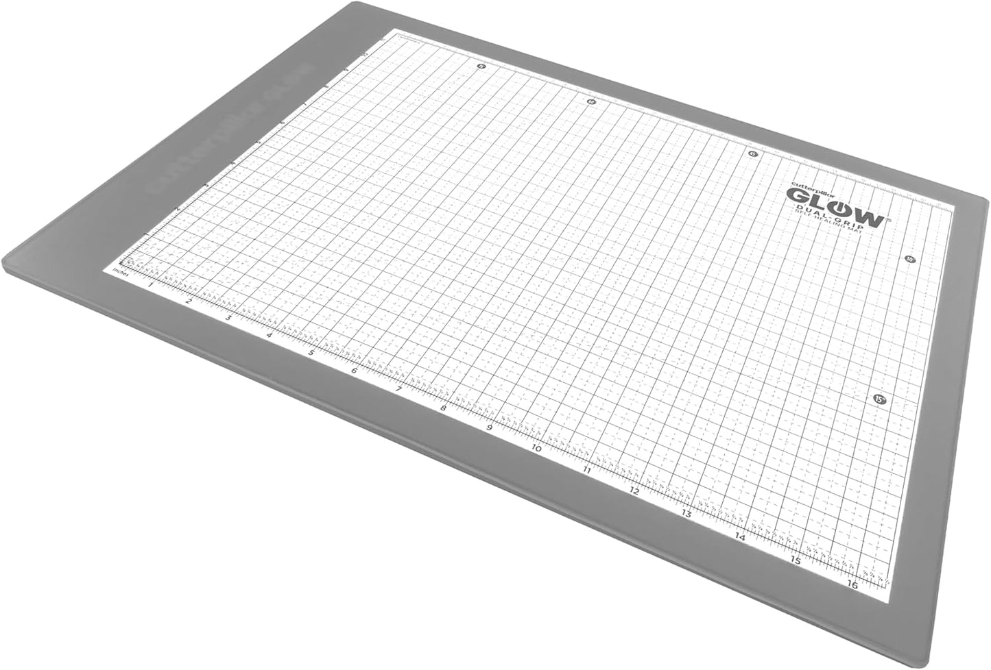 Cutterpillar Glow Premium II LED Light Board with Translucent Self-Healing Cutting Mat – 13" x 19" Light Box Tracing Pad with Non-Slip Mat and Built-in Rechargeable Battery