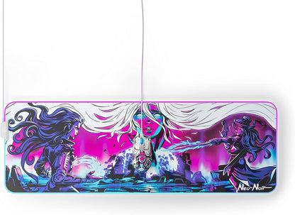 SteelSeries QcK Gaming Mouse Pad - XXL Cloth - Peak Tracking and Stability - Esports Mousepad - Never-Slip - Full Desk Coverage