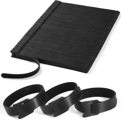 100 PCS 8 Inches Reusable Cable Ties | Adjustable Cord Wraps, Cable Straps | Hook & Loop Cord Organizer, Cable Management