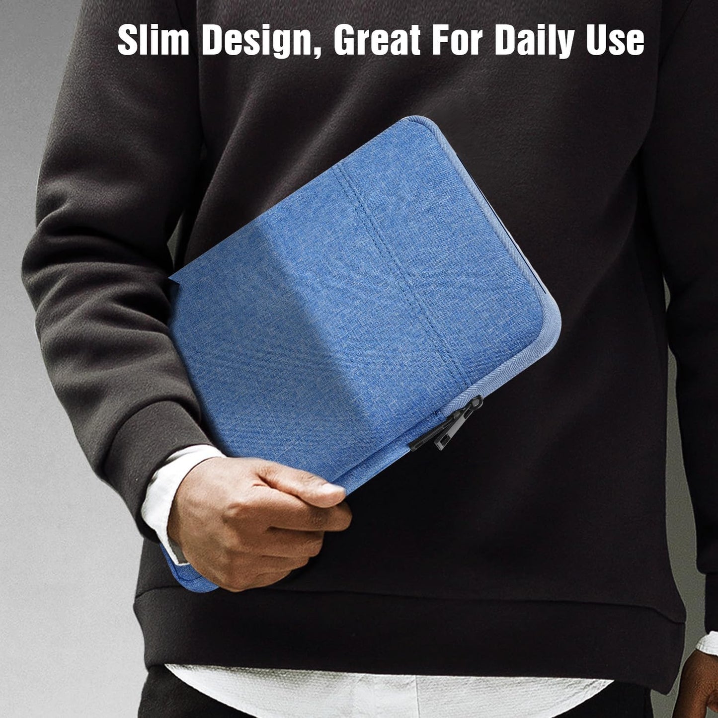 TiMOVO 9-11" Tablet Sleeve Bag for iPad 11-inch A16 2025, iPad 10.9"/10.2"| Air 11 Inch/5th/4th Gen. 10.9", Galaxy Tab A9+/A11Plus 11", Protective Bag Fit Smart Keyboard, Dusty Blue