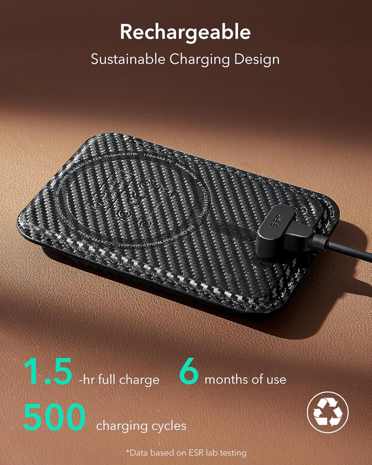 ESR Geo for MagSafe Wallet with Full Find My Functionality, RFID Blocking, 5 Cards Holder for Phone Case, Strong Magnetic Wallet for iPhone 17e/17/16/15/14/13/12 Series, Not for 13/12 Mini, Black