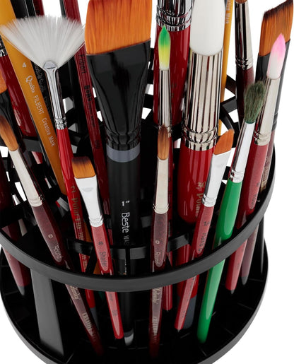 Creative Mark Brush Crate - Brush Storage Holder for Artists, Drying & More! - Black